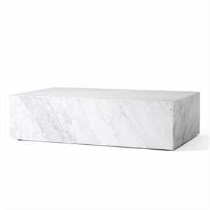 Audo Plinth Soffbord Låg Carrara Marmor