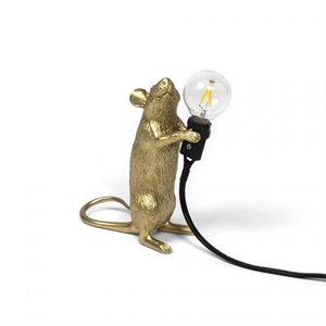 Seletti Mouse Step Stående Bordslampa Guld