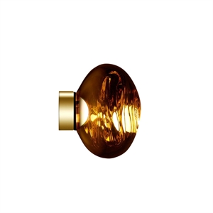 Tom Dixon Melt Surface Vägg/Taklampa LED Guld Liten