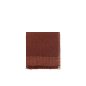 Ferm Living Weaver Filt Rödbrun
