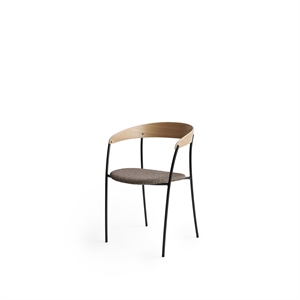New Works Missing Chair Matbordsstol med Armstöd Ek/Mörk Taupe