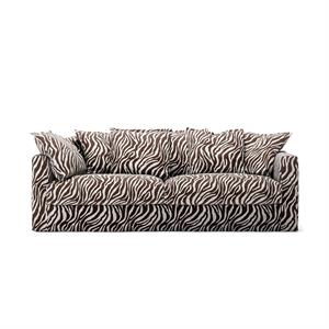 Decotique Le Grand Air 3-sitssoffa Zebra/ Brun/ Vit