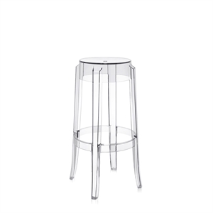 Kartell Charles Ghost Barpall H75 Kristall