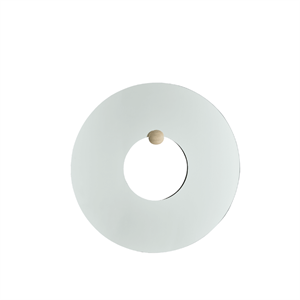 AYTM CASTELLUM Spegel Ø80 Transparent/Travertin