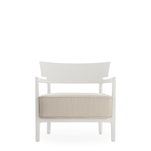 Kartell CARA MAT Utomhusfåtölj Vit/ Beige