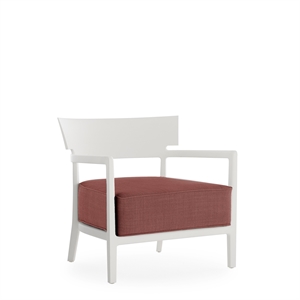 Kartell CARA MAT Utomhusfåtölj Vit/ Burgundy