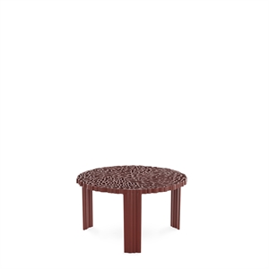 Kartell T-TABLE Sidobord Liten Burgundy