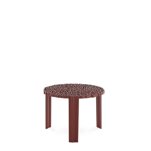 Kartell T-TABLE Sidobord Mellan Burgundy