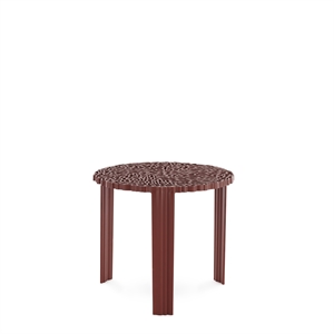 Kartell T-TABLE Sidobord Stor Burgundy