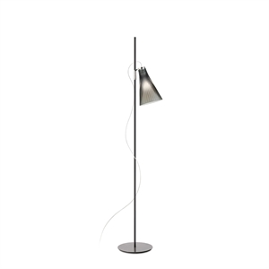 Kartell K-LUX Golvlampa Rökt Grå/ Svart