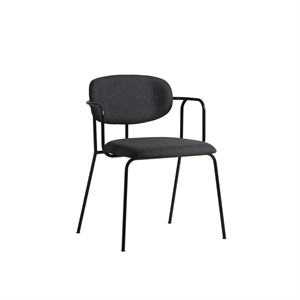 Woud Frame Matbordstol Svart/ Taupe Grå