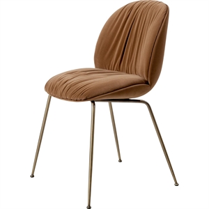 Gubi Beetle Soft Matstol Mässing/Söndag/Dedar 112
