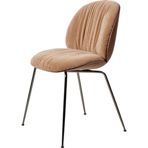 Gubi Beetle Soft Matstol Svart Krom/ Amerikansk Valnöt/ Belsuede Speical/Dedar 132