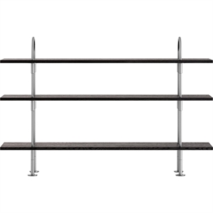 Gubi Keen 160 Hyllsystem 3 Hyllor Rostfritt Stål/Askfaner