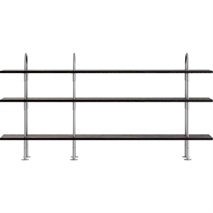 Gubi Keen 208 Hyllsystem 3 Hyllor Rostfritt Stål/Askfaner