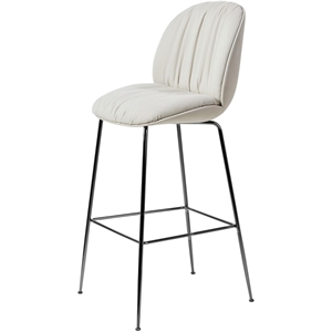 Gubi Beetle Soft Barstol H77 Svart Krom/Reales 001