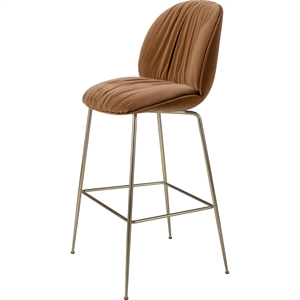 Gubi Beetle Soft Barstol H77 Mässing/Söndag/Dedar 112