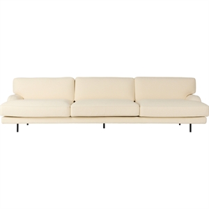Gubi Flaneur 3-sits Soffa Svart/ Bouclé 001
