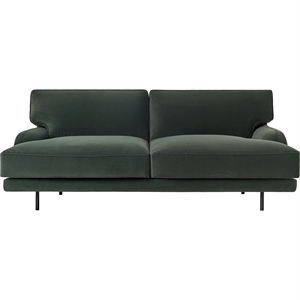 Gubi Flaneur 2-personers Soffa Svart/ Asator 0984