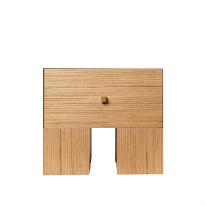 Ferm Living Kuben Sängbord 1x1 Natur Ek