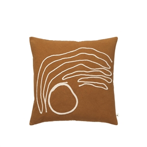 Ferm Living Jot Cushion 50x50 Aged Guld