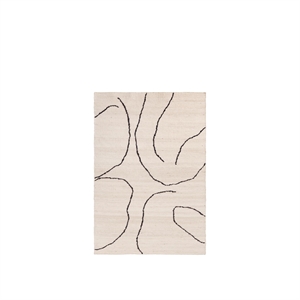 Ferm Living Gesso Matta 140x200 Naturvit/Dark Fig