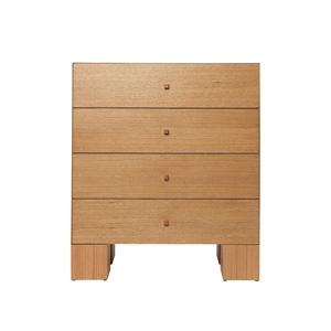 Ferm Living Kuben byrå 1x4 Natural Oak