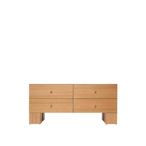 Ferm Living Kuben byrå 2x2 Natural Oak