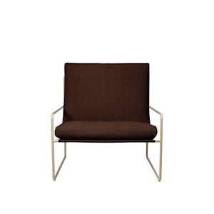 Ferm Living Desert Kuddfodral Set Pure Bouclé/Kastanj