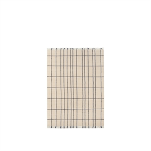 Ferm Living Sen Matta 140x200 Pergament/Indigo