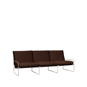 Ferm Living Desert 3-sits soffa Pure Bouclé/Cashmere/Chestnut
