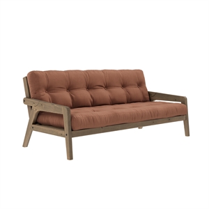 Karup Grab Bäddsoffa Carob Brown/759 Lerbrun