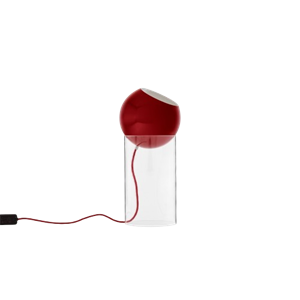 &Tradition Topan VP14 Golvlampa Topan Golvlampa VP14 Transparent Akryl/Vermilionröd