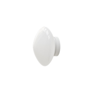 &Tradition Mist AP22 Vägg-/ Taklampa Ø25 Vit/Opalglas
