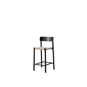 &Tradition Betty TK12 barstol svartlackerad ask/naturlig linnekontingett