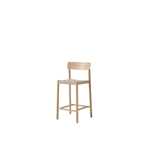 &Tradition Betty TK12 barstol lackerad ek/naturlig linnekontingett