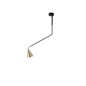 Mässing Gordon 561.11B Taklampa Matt/Svart Borstat