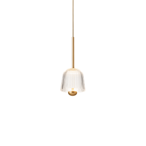 Nuura Asteea 1 Taklampa Satin/Mässing Transparent