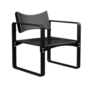 Verner Panton Serie 270 F Matstol Med Armstöd Svart