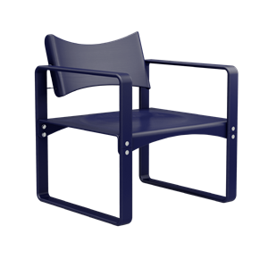 Verner Panton Serie 270 F Matstol Med Armstöd Blå
