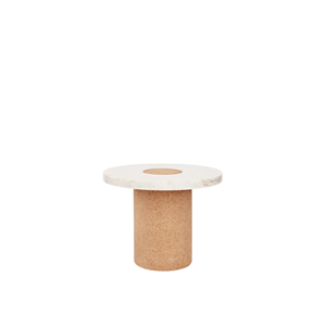 Frama Sintra Sidobord/Soffbord Stor Vit Marmor/Kork