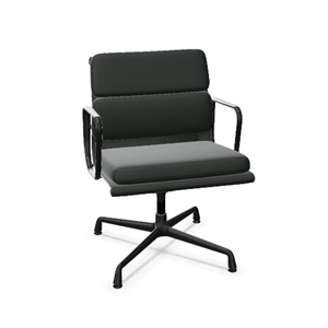 Vitra Soft Pad EA 208 Kontorsstol med Snurrfunktion Jade/ Svart