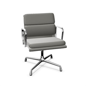 Vitra Soft Pad EA 208 Kontorsstol Med Snurr Dim Grå/ Krom