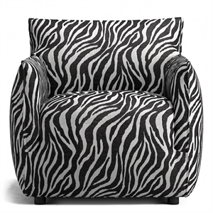 Decotique Le Petite Fåtölj Zebra/ Svart/ Vit