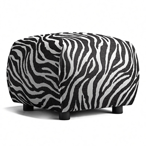 Decotique Le Petite Puff Zebra/ Svart/ Vit