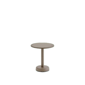 Muuto Linear Steel Soffbord för Utomhusbruk Ø42 Taupe