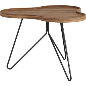 Swedese Flower Mono Soffbord 66x45 Svart/ Valnöt