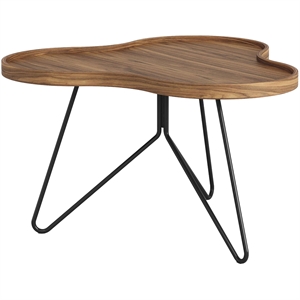 Swedese Flower Mono Soffbord 66x39 Svart/ Valnöt