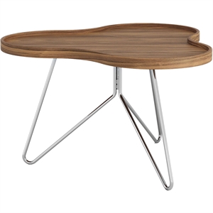 Swedese Flower Mono Soffbord 66x39 Krom/ Valnöt