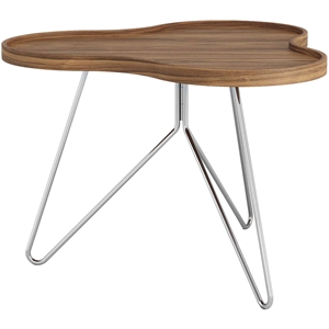 Swedese Flower Mono Soffbord 66x45 Krom/ Valnöt